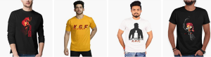 Jasan KGF 2 T-Shirt for Men | Black Full Sleeve Tshirts | Round Crew Neck T Shirt | 100% Cotton T-Shirts | Long Sleeve Tees